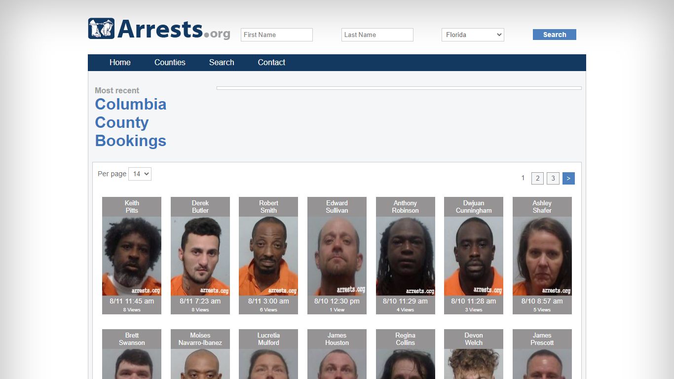 Columbia County Arrests and Inmate Search